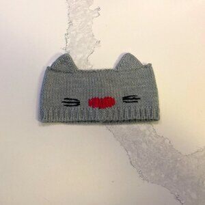 Knit Cat Headband - Women's O/S - Grey, Pink